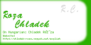 roza chladek business card